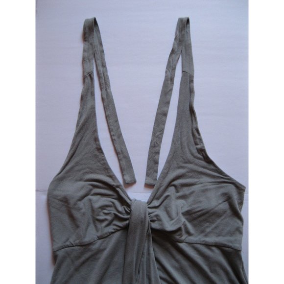 Tommy Bahama Gray Halter Neck Top With Ruffle - Picture 4 of 11